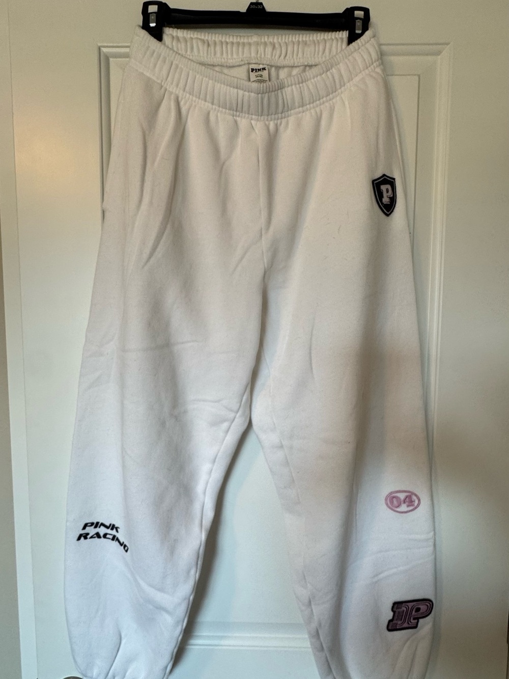 PINK Victoria's Secret White Hoodie & Jogger Set - Picture 4 of 7